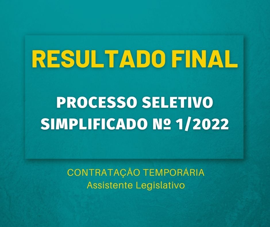 Processo Seletivo Simplificado nº 01/2022